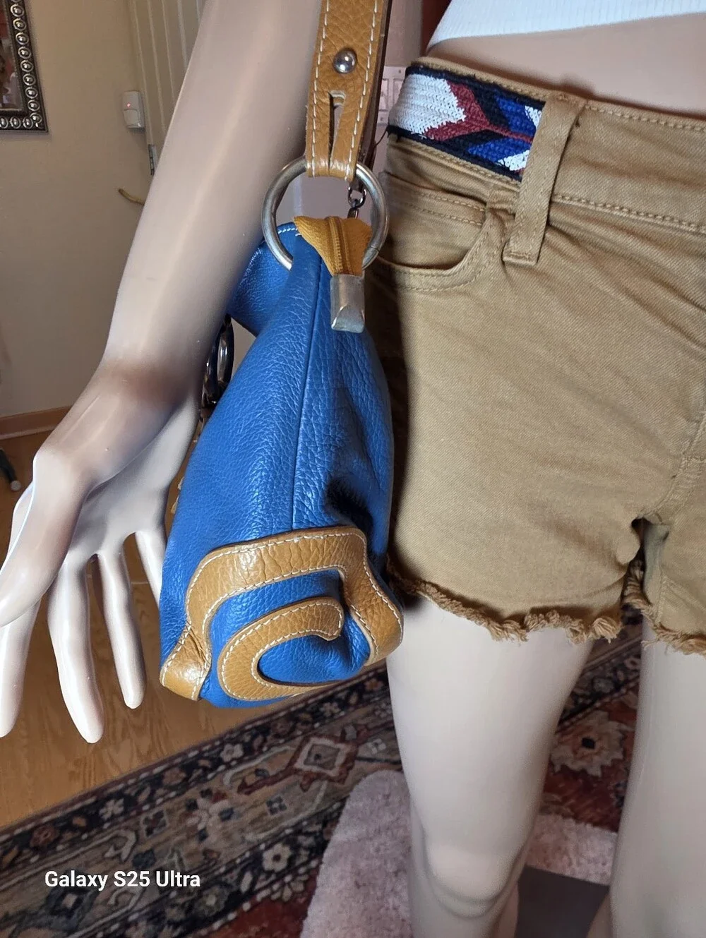 Vintage Italian Leather Shoulder Bag Hobo - Unbranded Vera Pelle
